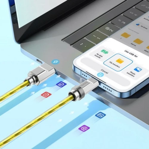 Кабель Hoco USB Cable to Lightning U113 Solid 2.4A 1m Gold: Тип USB Cable - Lightning