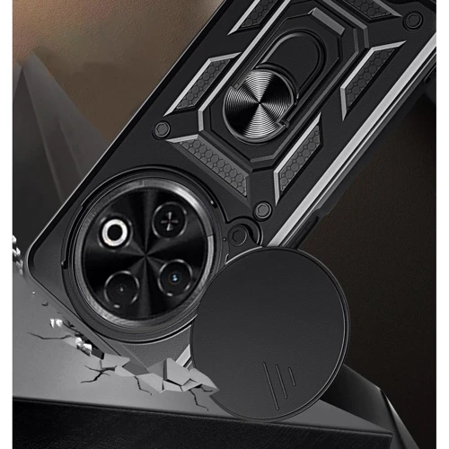 Чохол для телефона BeCover Military Black for Tecno Spark 30C 4G (713074): Колір черный