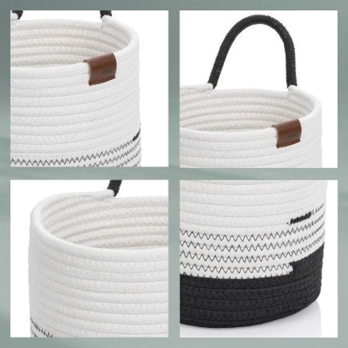 Корзина KELA Hedda черно-белый 20х19 см (24455)