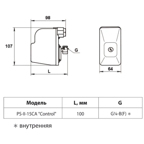 Реле давления Rudes PS-II-15CA Control 15423