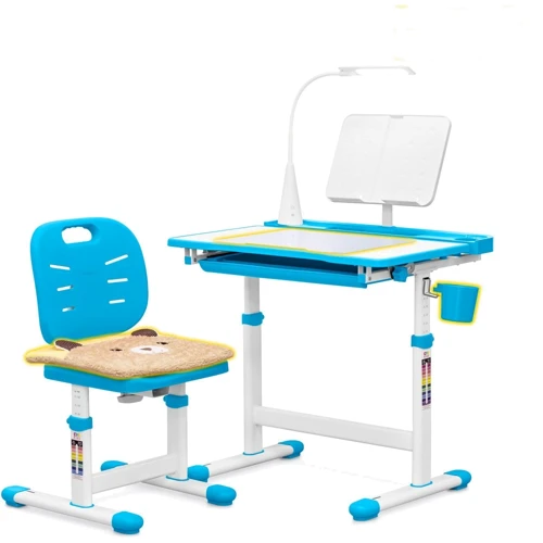 Комплект мебели Evo-kids стул+стол+полка+лампа (Evo-17 BL Ergo)
