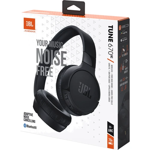 Наушники JBL Tune 670 NC Black (JBLT670NCBLK): Тип крепления оголовные