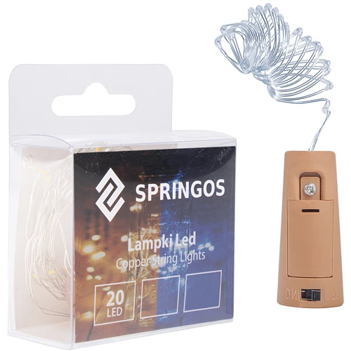 Гирлянда Springos 1.9 м 20 LED холодный теплый (CL0027)