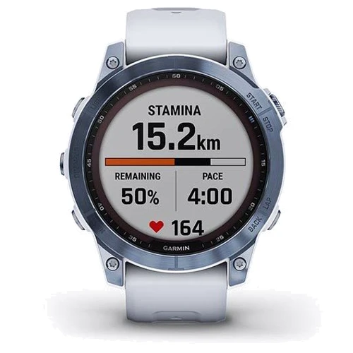 Смарт-часы Garmin Fenix 7 Sapphire Solar Mineral Blue DLC Titanium with Whitestone Band (010-02540-25): Сенсорный экран есть