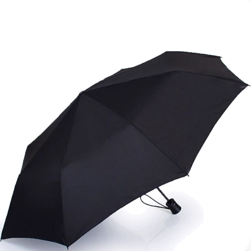 Зонт мужской полуавтомат Happy Rain черный (U42267): Тип ручки Прямая