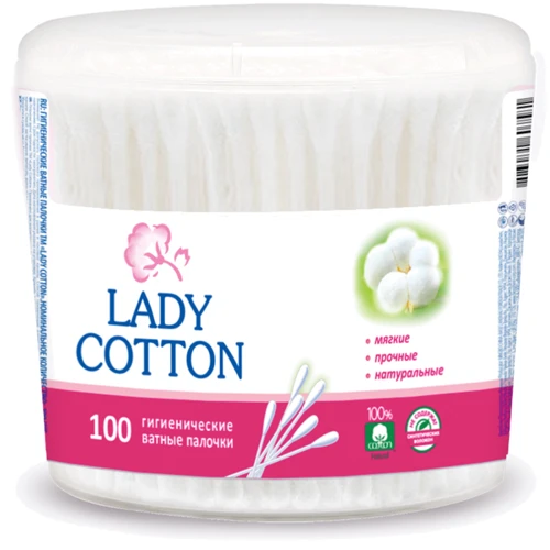 

Lady Cotton Ватные палочки в банке 100 шт