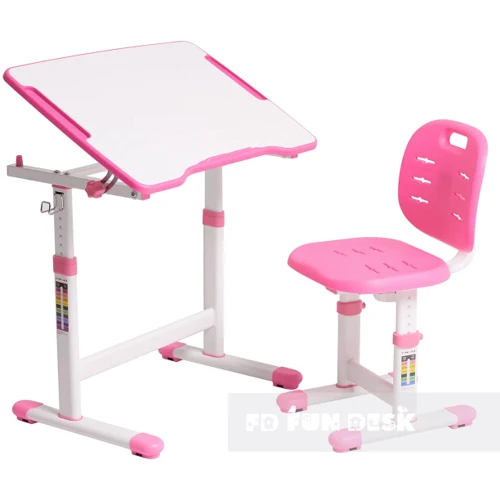 Комплект FunDesk Парта и стул-трансформеры OMINO PINK: Возраст ребенка от 3-х лет
