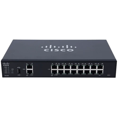Маршрутизатор Wi-Fi Cisco RV345-K9-G5: Тип маршрутизатора Wi-Fi роутер