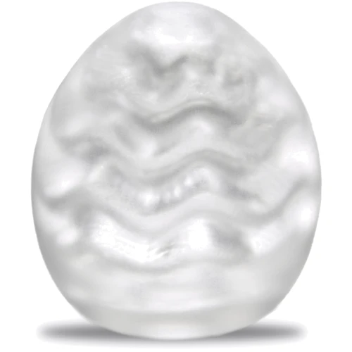 Мастурбатор-яйцо Tenga Egg Wavy II Cool с двойным волнистым рельефом и охлаждающим эффектом