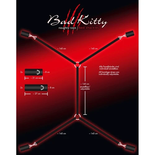 Бондажный набор Orion Bad Kitty Naughty Toys Bed Shackles