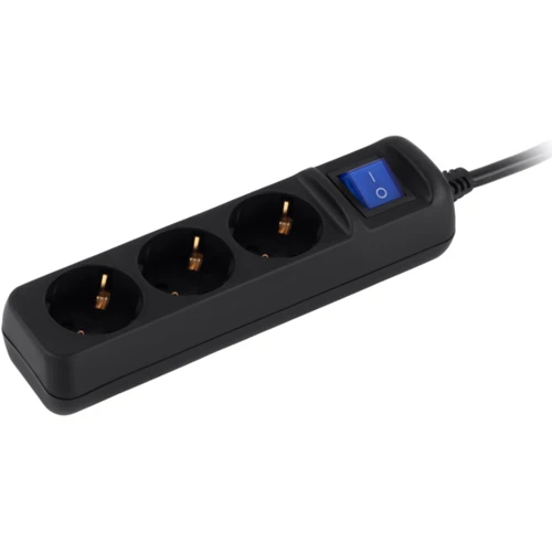 Мережевий фільтр 2E 3 розетки, 1.5 м, Black (2E-U03ESM1.5BK): Тип Сетевые фильтры