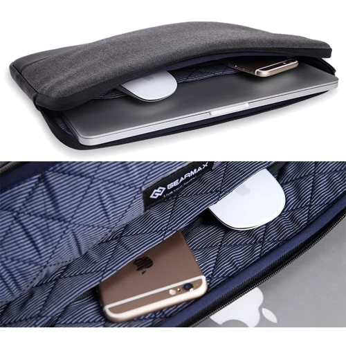 Сумка для ноутбуков WIWU 11.6" London Premium Sleeve Black (GM1710MB13A)  фото 6