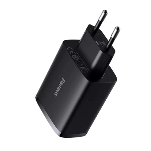 Зарядное устройство Baseus Wall Charger 3xUSB Compact 17W Black (CCXJ020101): Кабель в комплекте отсутствует