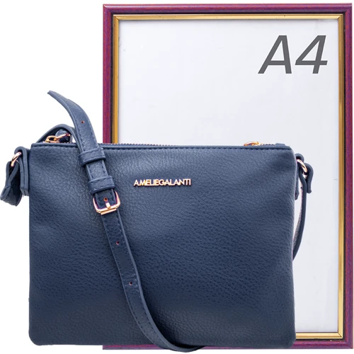 Женская сумка кросс боди Amelie Galanti синяя (A991508-d.blue) фото 9
