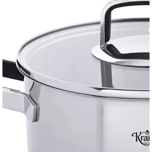 Кастрюля Krauff Moderne Schwarz со стеклянной крышкой 20 см 3.0 л (26-188-115): Тип Традиционная