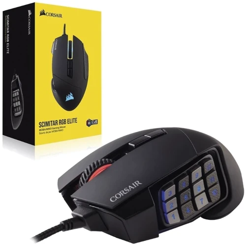 Мышь Corsair Scimitar RGB Elite (CH-9304211-EU): Длина кабеля 1,8 м