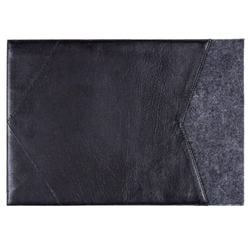 Gmakin Cover Envelope Leather Felt Black (GM09-12) for MacBook 12"