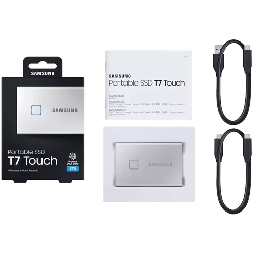 Samsung T7 Touch 2 TB Silver (MU-PC2T0S/WW) UA: Тип накопителя внутренний