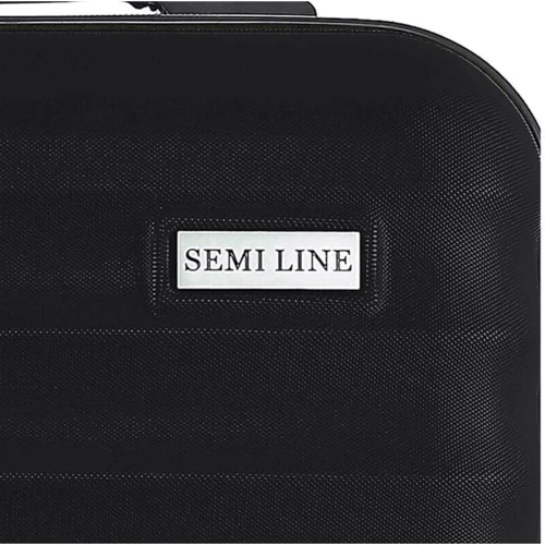 Чемодан Semi Line 20" (S) Black черный (T5634-1): Застежка Молния