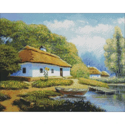 Алмазная мозаика Идейка Каникулы у бабушки ©Ярослав Чижевский AMO7297 40х50 см