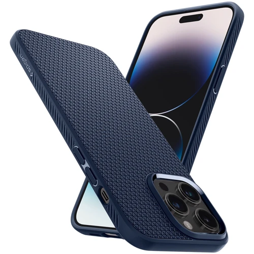 Чохол для iPhone Spigen Liquid Air Navy Blue (ACS04958) для iPhone 14 Pro фото 6