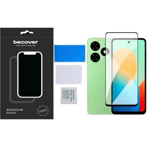 Аксессуар для смартфона BeCover Tempered Glass Black for Tecno Spark Go 2024 (BG6) (710484)