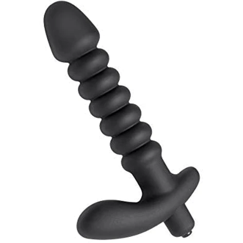 Prostatic Play Quest Ribbed Silicone Prostate Vibe - анальный вибратор, 14x3.6 см: Для кого Для мужчин