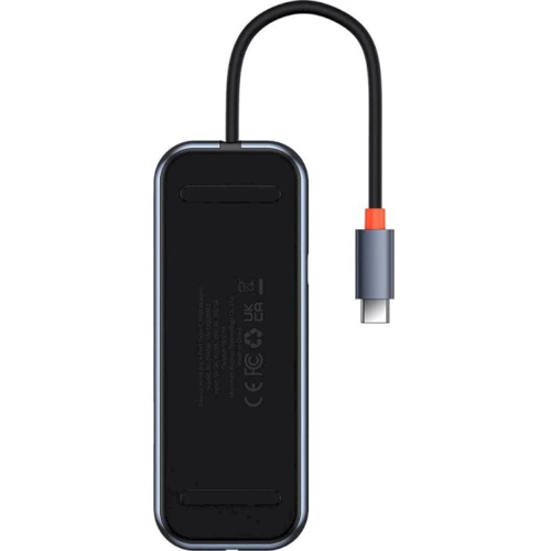 Адаптер Baseus Adapter AcmeJoy USB-C to 3xUSB3.0+USB-C Dark Grey (WKJZ010013): Інтерфейс підключення USB-C