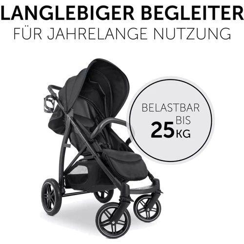 Коляска прогулочная Hauck Rapid 4D Black (14895-2): Количество блоков 1