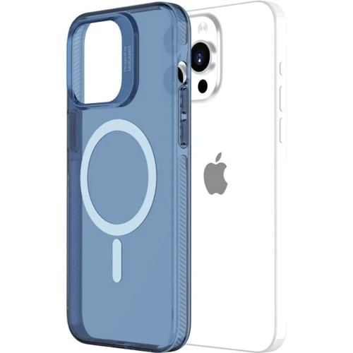 Чехол для iPhone VOKAMO Case with MagSafe Clear/Blue for iPhone 15 Pro Max (NVK010858)