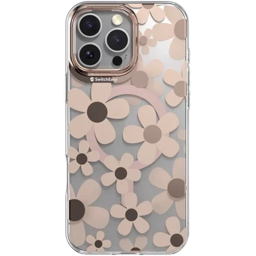 Чохол для iPhone Switcheasy Fleur M 3D Patterned Shockproof Case Rose (SPH67P269RS24) для iPhone 16 Pro Max: Колір розовый