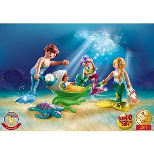Конструктор Playmobil Семья с коляской-ракушкой 70100: Количество деталей, шт. 18
