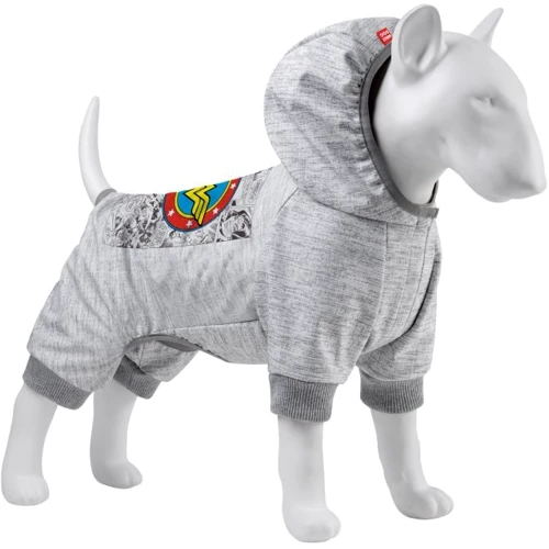 Комбинезон для собак WAUDOG Clothes рисунок "Чудо-женщина комикс" софтшелл XS30 B 36-40 см С 24-27 см (303-4009)