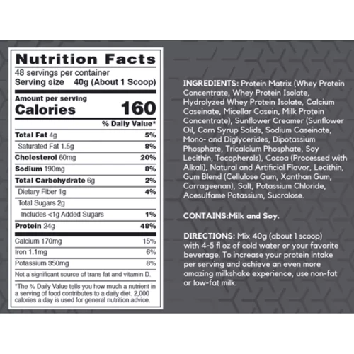 Протеин BSN Syntha-6 EDGE 1920 g / 48 servings / Chocolate Milkshake: Вид Многокомпонентные