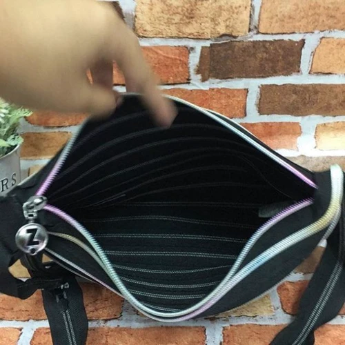 Сумка ZIPIT Premium Tote Beach Black Rainbow Teeth чорна (ZBN-8) фото 7