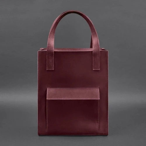 Женская сумка шоппер BlankNote бордовая (BN-BAG-10-1-vin-kr): Тип ручки С двумя ручками, Длинная ручка