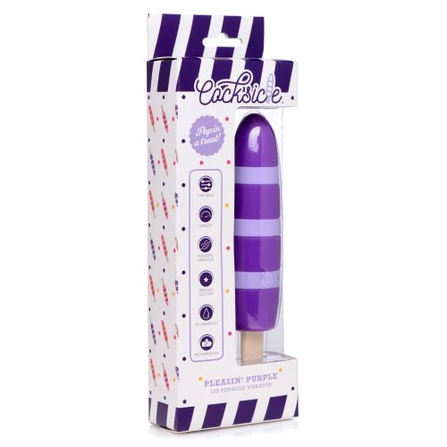 Вибратор фруктовое мороженное Xr Brands 10X Pleasin' Purple (фиолетовый)
