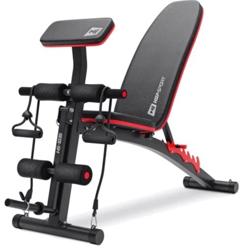 Скамья для жима и пресса Hop-Sport STRONG 76 кг HS-1035 со стойками 1002L (UT-10000682): Максимальный вес пользователя, кг 120