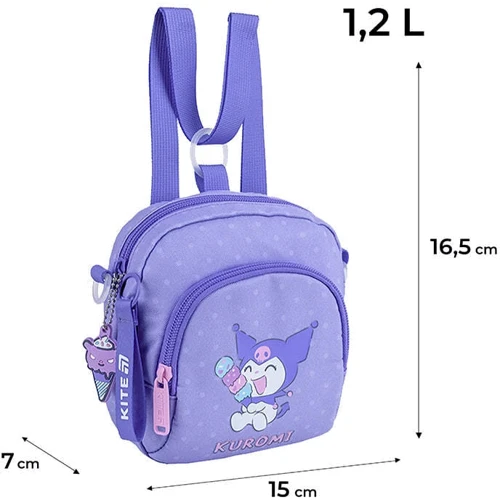 Сумка-рюкзак Kite дитяча Kuromi (HK25-2620-2): Тип Рюкзак