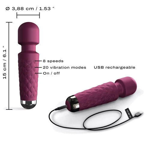 Универсальный вибромассажер Dorcel Wand Mini Wanderful Plum