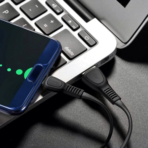 Кабель Hoco USB Cable to USB-C X40 3A 1m Black: Длина 1 м