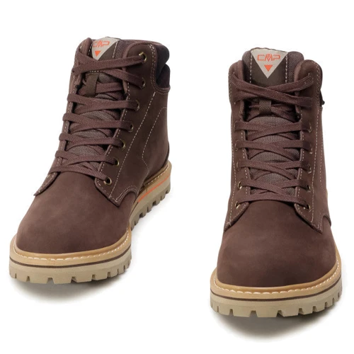 Ботинки CMP Dorado Lifestyle Shoe Wp (39Q4937-Q92) 39 (40) коричневые натуральный нубук зима фото 6