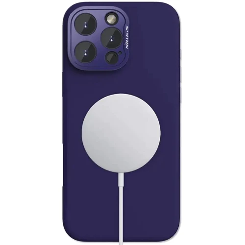 Чехол для iPhone Nillkin Silicone LensWing Prop Magnetic Deep Purple for iPhone 16 Pro Max: Цвет фиолетовый