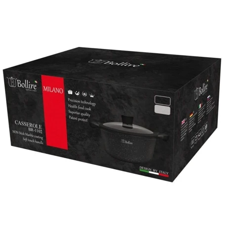 Кастрюля Bollire BR 1103 4.3л: Диаметр, см 24