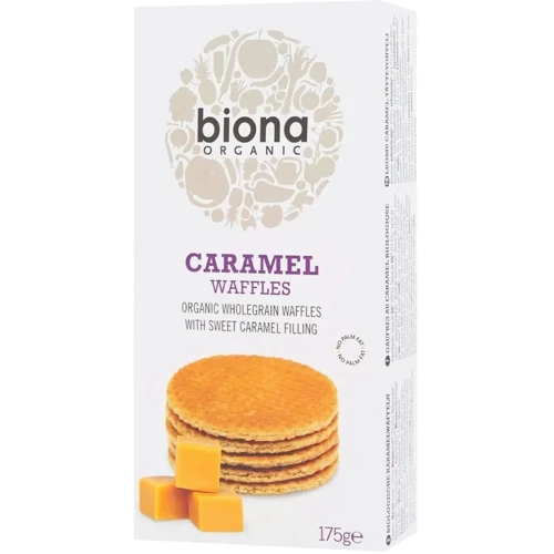 Вафлі Biona Organic з карамельним сиропом органічні 175г (5032722313552)
