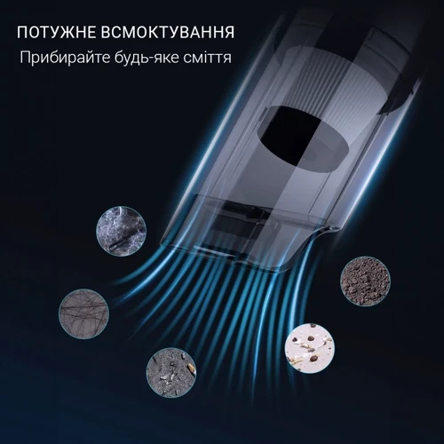 Пылесос Yantu V12 Черный (V12-ya): Количество ступеней фильтрации 2