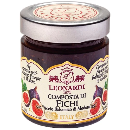 Джем из инжира Leonardi с бальзамическим уксусом из Модены IGP 250 г (8033378340692)