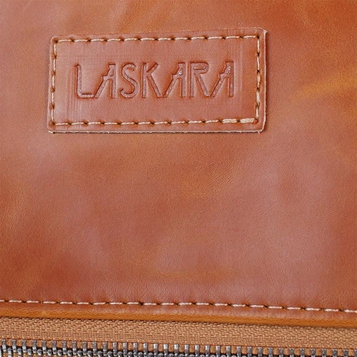Жіноча сумка тоут Laskara коричнева (LK10201-cognac): Тип ручки Плечовий ремінь, Зі знімним ременем, З двома ручками
