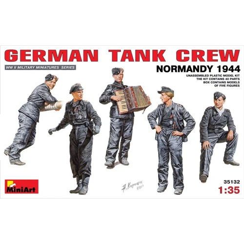 Набор фигурок Miniart Немецкий танковый экипаж (Нормандия 1944) (MA35132