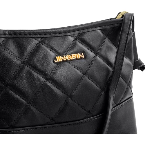 Женская сумка через плечо Valiria Fashion черная (3DETBI224-2): Фактура Матовая, Гладкая